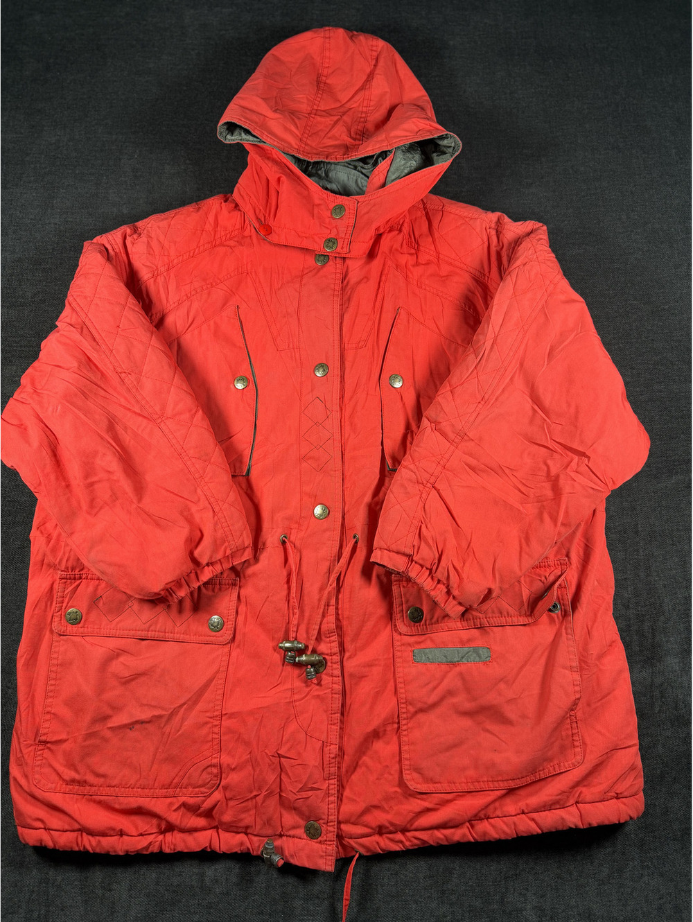 Current Seen Red Hooded Jacket 2X